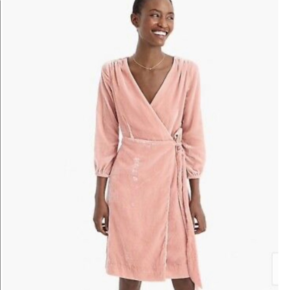 J.Crew Velvet Wrap Dress NWT